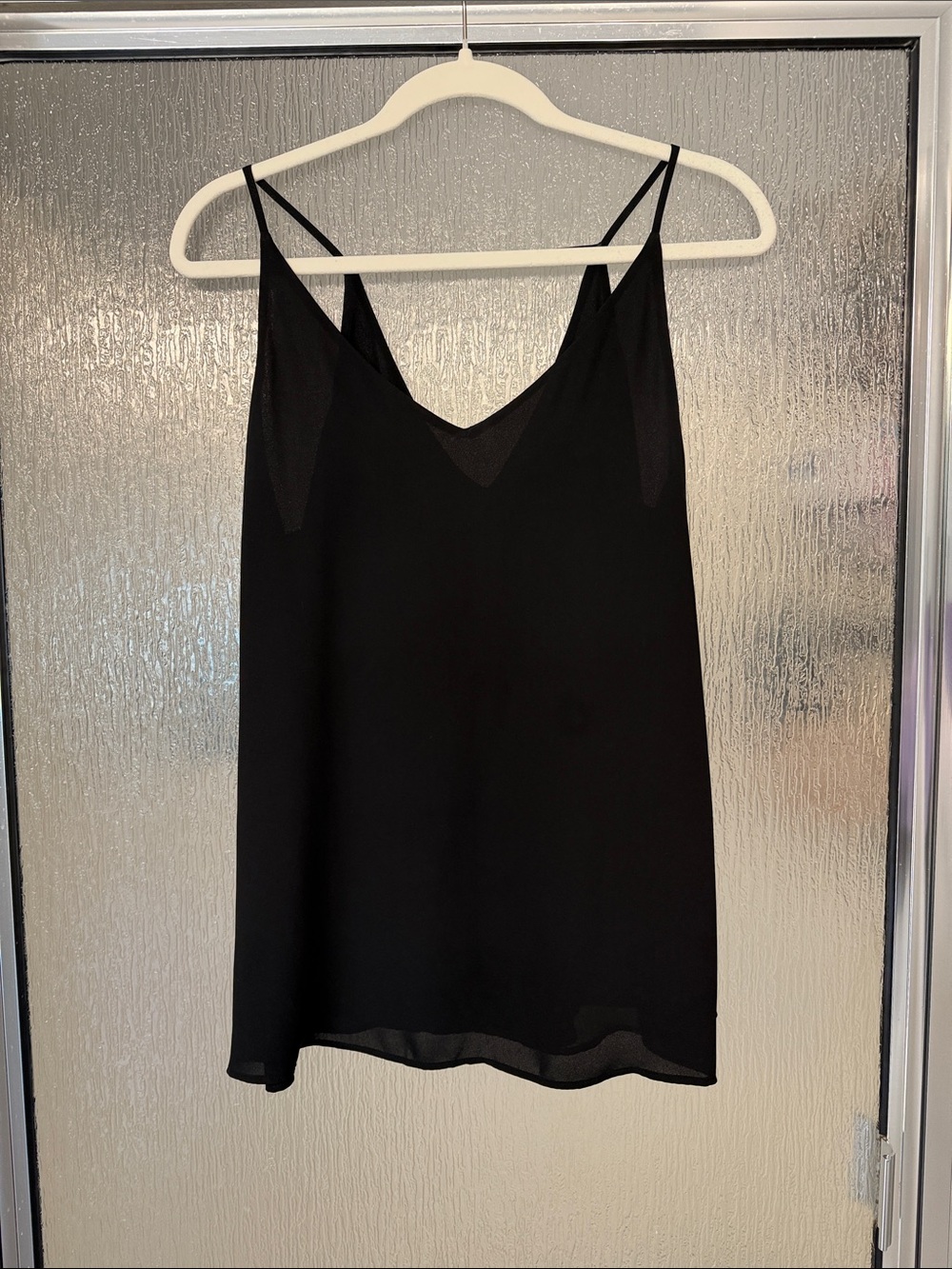 LOFT Black V-Neck Double Spaghetti Strap Cami